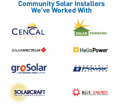 Community Solar Installers California Clean Energy has worked with